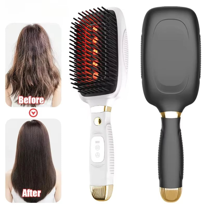 Head Massage Comb anti Hair Loss Infrared Vibration Massager Hair Laser Growth Comb Scalp Red Light Therapy Head Scalp Massage